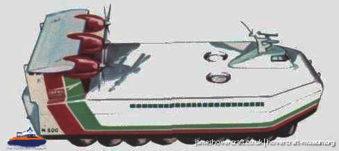 SEDAM N500 diagrams -  (credit: The <a href='http://www.hovercraft-museum.org/' target='_blank'>Hovercraft Museum Trust</a>).